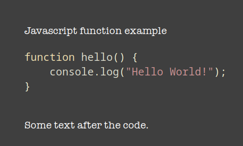 Syntax Highlight