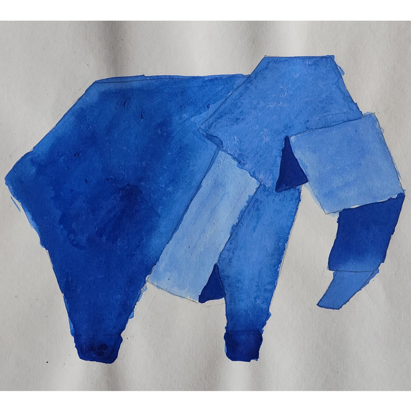 Paper Elephant Drawing